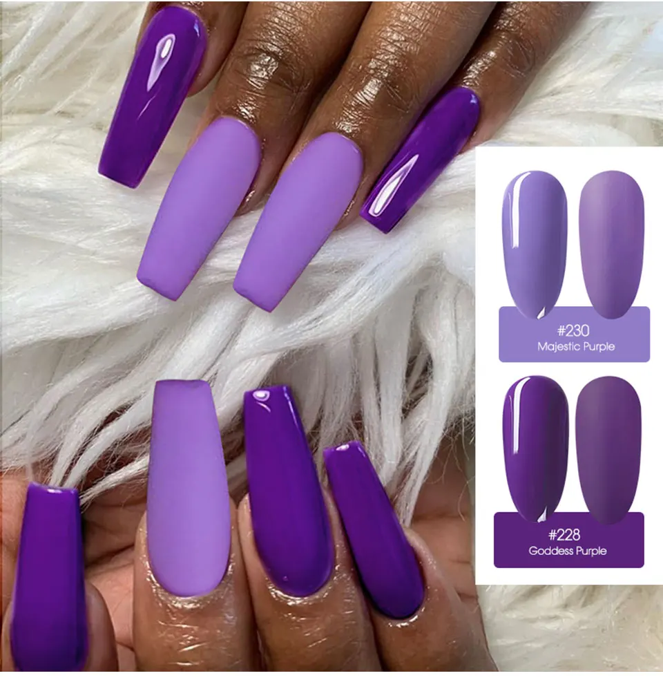 SAVILAND фиолетовая серия Цветной Гель-лак для ногтей Блестящий УФ-гель лак грунтовка матовая верхнее покрытие для ногтей художественный дизайн живопись гель