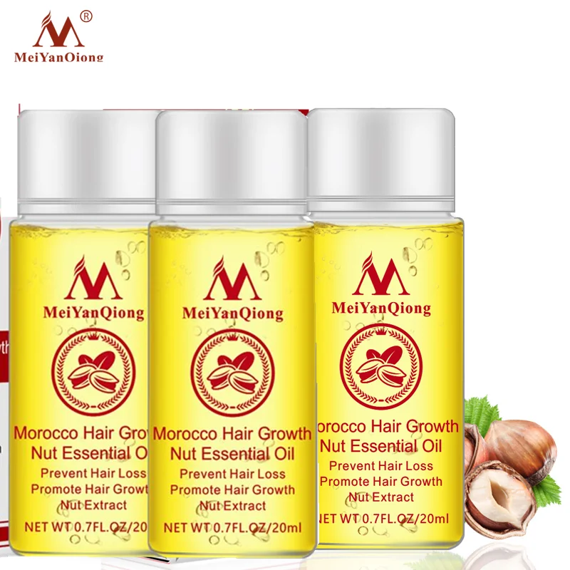 Morocco nuts Hair Fast Powerful Growth Essence 3PCS Preventing Hair Loss Baldness Liquid Oil Treatment Hair Care Product 20 ML Morocco nuts Hair Fast Powerful Growth Essence 3PCS Preventing Hair Loss Baldness Liquid Oil Treatment Hair Care Product 20 ML