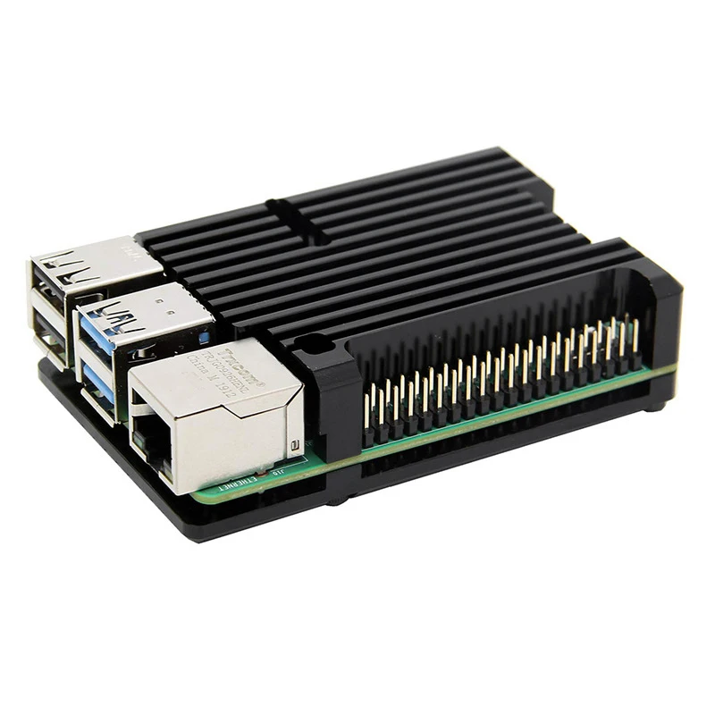 Для Raspberry Pi 4 b-типа алюминиевый корпус металлический корпус алюминиевый сплав шасси Алюминиевый безвентиляторный охлаждающий жилет