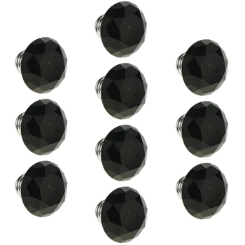 

10x Crystal Diamond Shaped Door Handle Cabinet Cupboard Pull Knob Cupboard Knob Furniture Hardware Handle Door Pull Handle