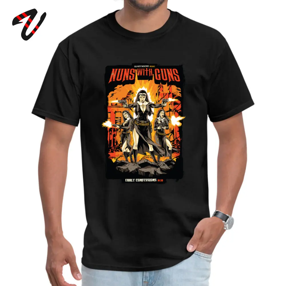 

Moive Poster Casual T-shirts Nuns Guns Gang Tops T Shirt Popular Printed Unique Design T Shirt Wholesale Custom Clothing Shirt