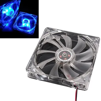 

4Pin Blue LED Low Noise Computer Case Fan 120 x 120 x 25mm 1800RPM Hydraulic Bearing Cooling Fan Cooler For CPU