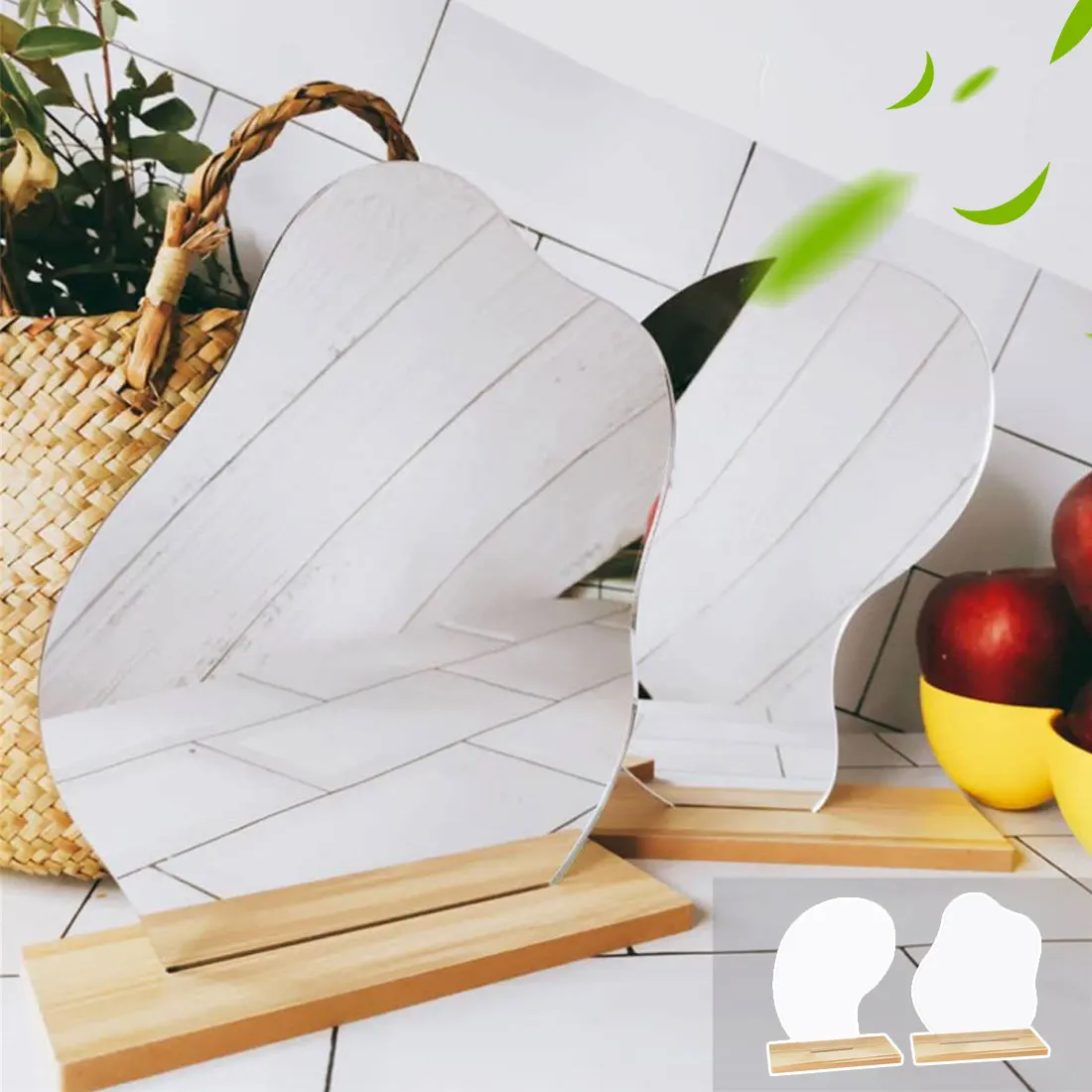 Korean style Makeup Mirror Ins Makeup Mirror Irregular Acrylic lens