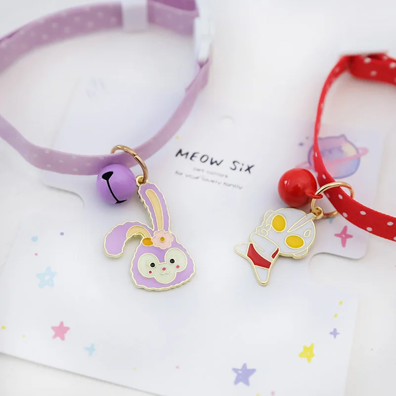 New Classic 18-30CM Dog Jingle Cat Collar Adjustable Colorful Bells Kitten Puppy Necklace Cute Fashion Anime Pet Collars 1 PCS