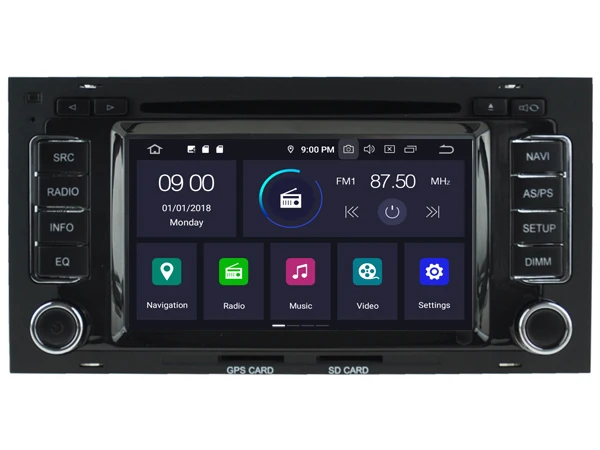 RUISO 4g+ 64g 8-Core автомобильный DVD плеер Android 9,0 для VW TOUAREG автомобильный мультимедийный DVD Авто Радио Стерео 1080P GPS wi-fi DVR dab obd ips