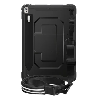 

For 2019 iPad Air3 10.5 Inch Tablet PC Case TPU Shockproof Protective Back Cover with Pen Slot Tablet Stand Case