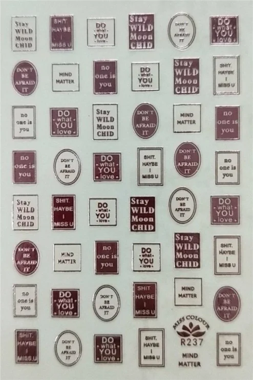 10pcs R237 silver 10 шт. золотые наклейки для ногтей на Хэллоуин 3D клейкая наклейка волна дизайн ногтей Фольга слайдер проектная лента дизайн маникюра - Цвет: 10pcs R237 silver