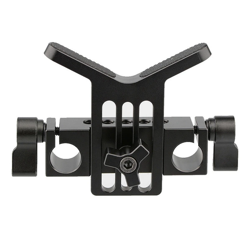 

Lens Support Bracket 15Mm Rod Clamp Clip Rail Block M5 Hole For Dslr
