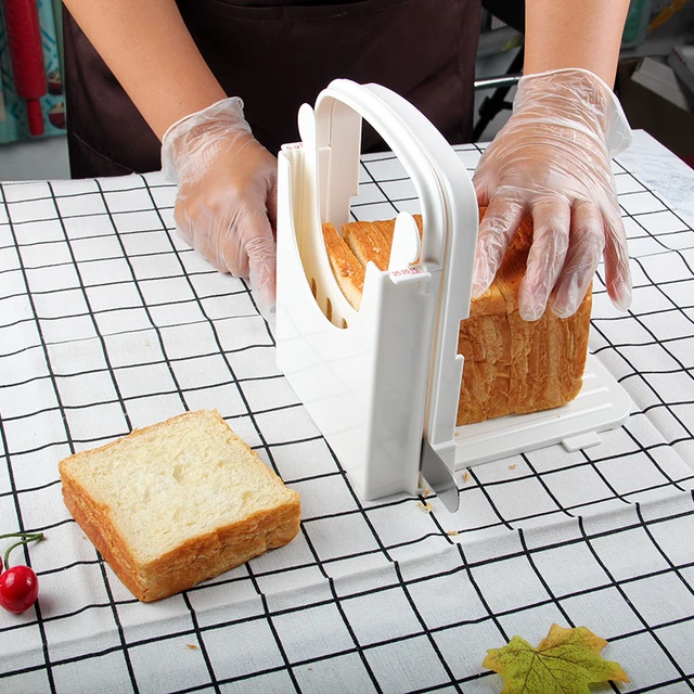 Toast Cutter Bread Slicer Bread Loaf Cutter Slicing Machine Pastry Tool  Sandwich Cutting Guide Mold Maker Kitchen Cutter - AliExpress