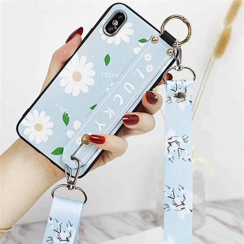 Для xiaomi 9 8 se A1 A2 A3 lite 9T CC9 pro cc9e redmi note 8 iPhone 7 6 plus 5 iPad pro 8A S2 5 plus чехол Обложка модная Маргаритка наручный браслет с цветами хо