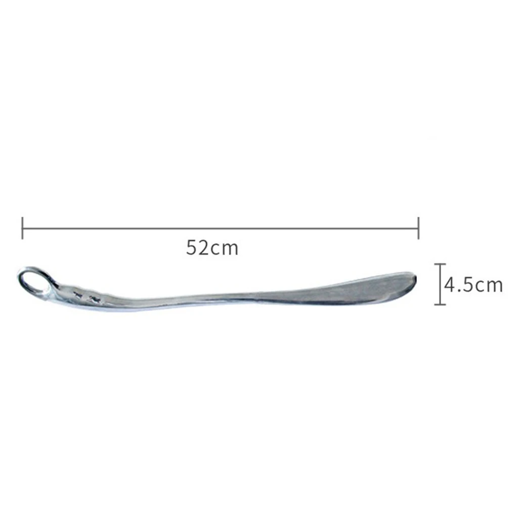 Long Metal Shoe Horn Alloy Solid For Shoes Boots All Size Feet With Loop Handle 52x4.5cm Long Metal Shoe Horn Alloy Solid For Shoes Boots All Size Feet With Loop Handle 52x4.5cm