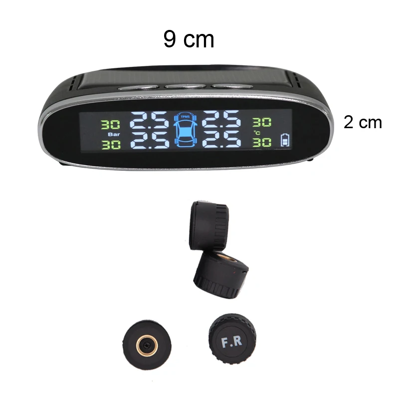 Беспроводной TPMS внутренний или внешний датчик TPMS солнечная система контроля давления в шинах автомобильная шина дисплей температуры Авто сигнализация