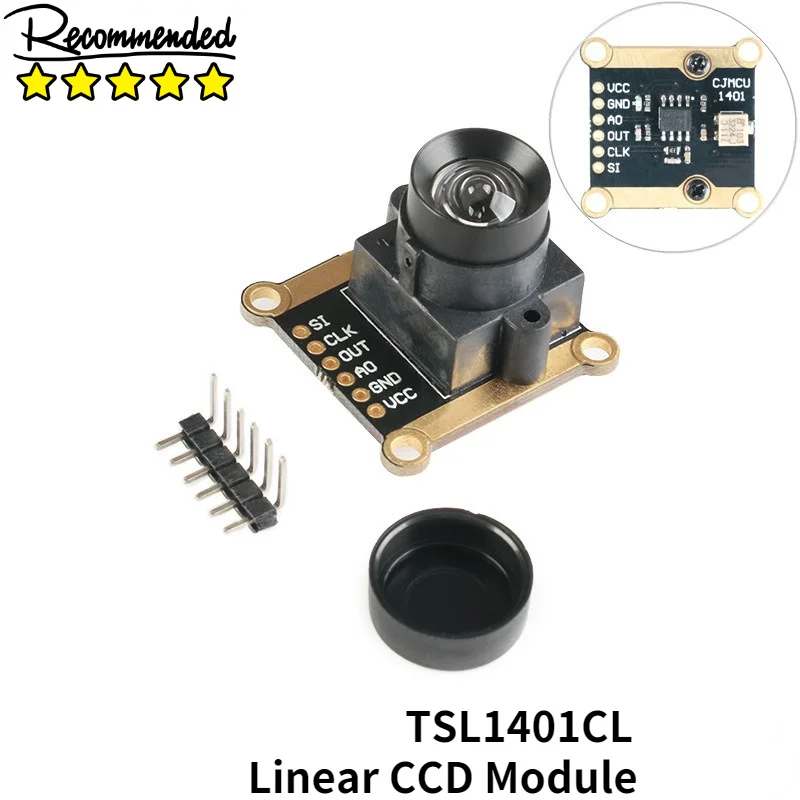 Линейный датчик TSL1401CL 128X1 линейный CCD-камеры ультраширокоугольный объектив 120