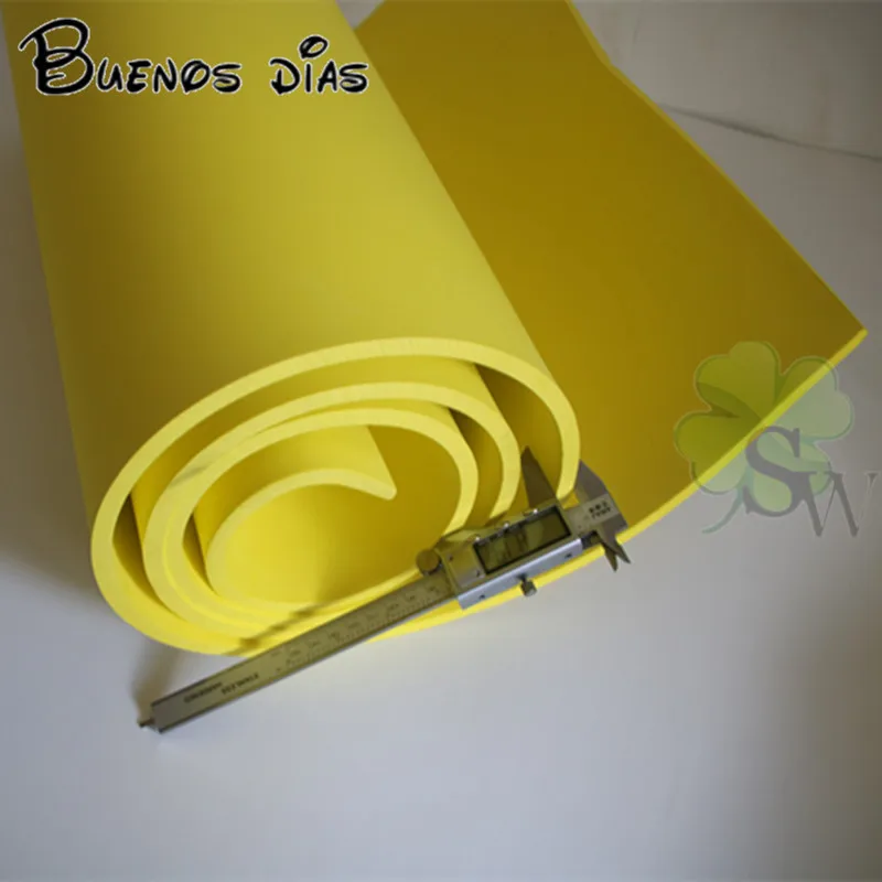 50 см* 2 м/лот желтый цвет 5 мм/10 мм Eva пены листы для рукоделия, легко резать, ручной работы Косплей материал