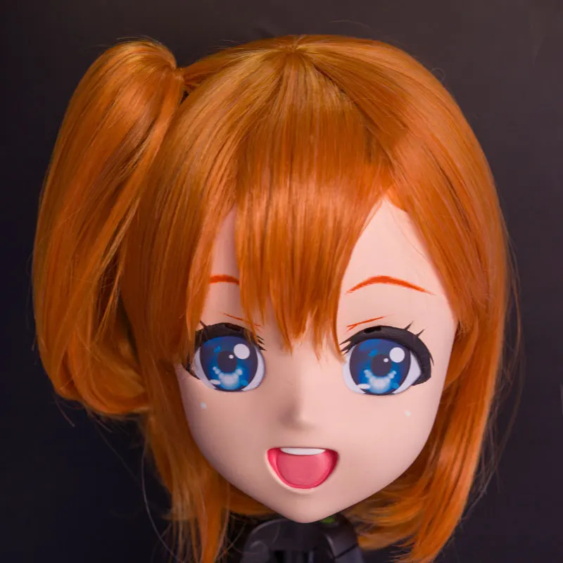 (LiLi Mask-79) Sweet Girl BJD Resin Full Head Custom Cosplay Japanese Anime Silicone Kigurumi Mask Cross Dresser Doll | Тематическая