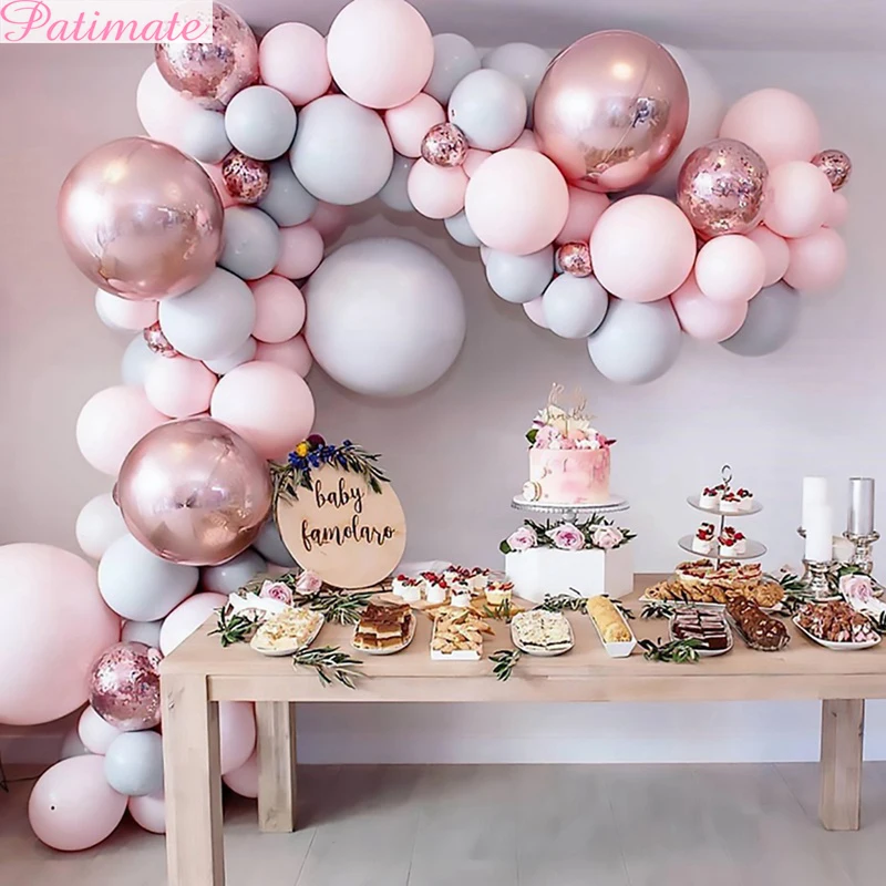 PATIMATE Macaron воздушный шар арочный комплект воздушные шары на день рождения украшения свадьбы Babyshower принадлежности для юбилейной вечеринки баллоны аксессуары