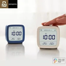 Youpin Qingping czujnik temperatury i wilgotności Bluetooth lampka nocna budzik z wyświetlaczem LCD do termometru Mihome kontrola aplikacji