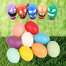 Деревянная твердая древесина ручной работы самоокрашенные дети яйцо игрушка модель Diy10 юаней белая основа цветной рисунок Пасха