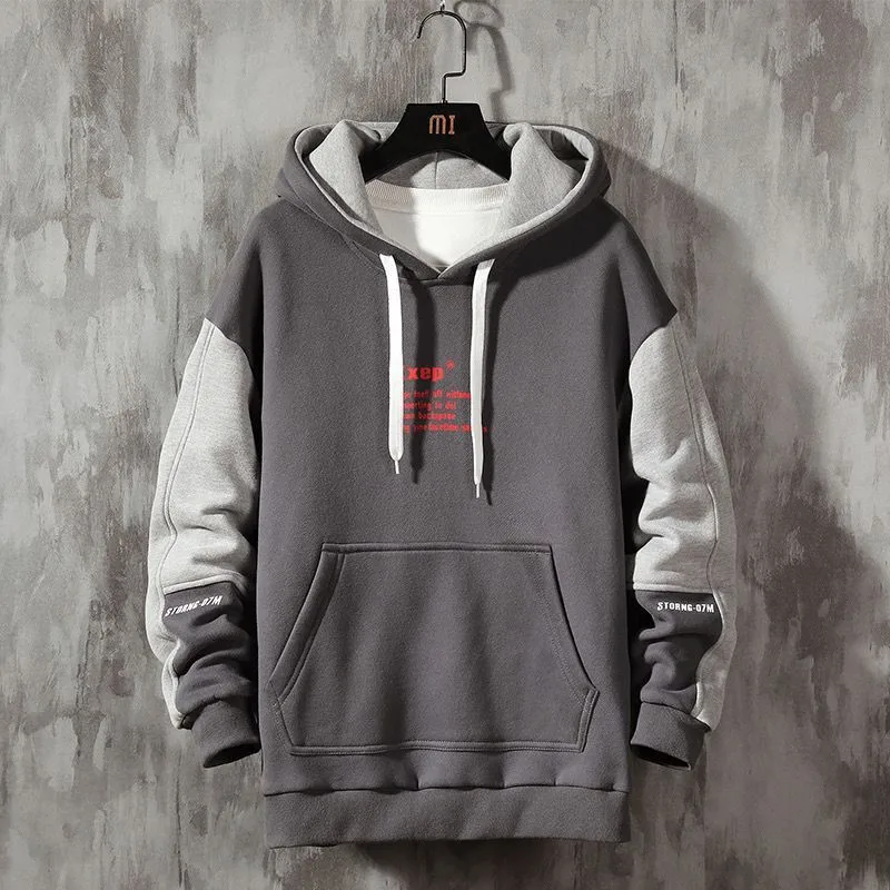 Men's Hoodies Velet  Autumn Winter Costume Home Sweatshirts Warm Male Clothing Cotton Hip Hop Tops Fashion Pullovers