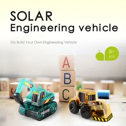 Veículo de engenharia inteligente solar DIY para montagem educacional infantil Desenvolver modelo elétrico para crianças brinquedos para adolescentes presente