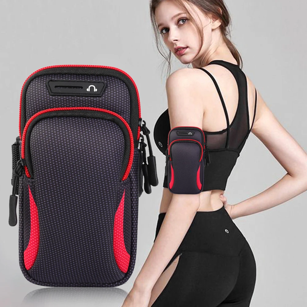 Fashion Sports Arm Bag Phone Holder for Running Armband Key Pocket Bag  Sleeve Fit Sports Gym Hiking Sweat-Absorbing Arm Band - AliExpress