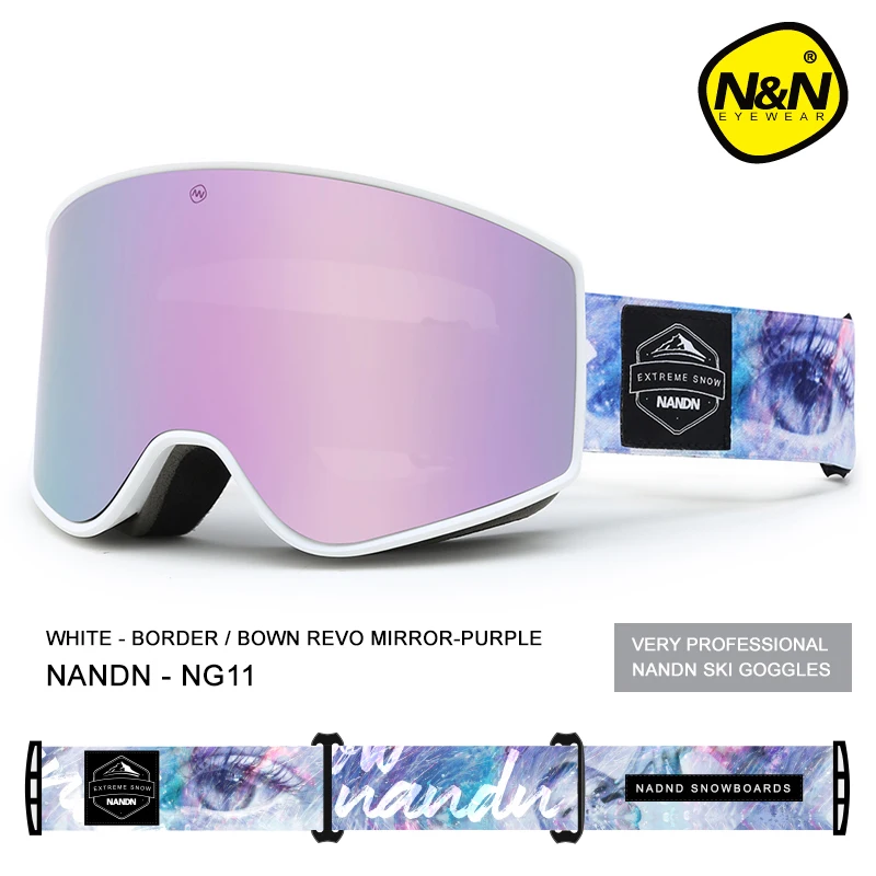 NANDN New ski goggles double layers UV400 anti-fog big ski mask glasses skiing men women snow snowboard goggles NANDN New ski goggles double layers UV400 anti-fog big ski mask glasses skiing men women snow snowboard goggles