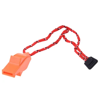 

Outdoor Survival Bright Orange Dolphin Safety Emergency Whistle