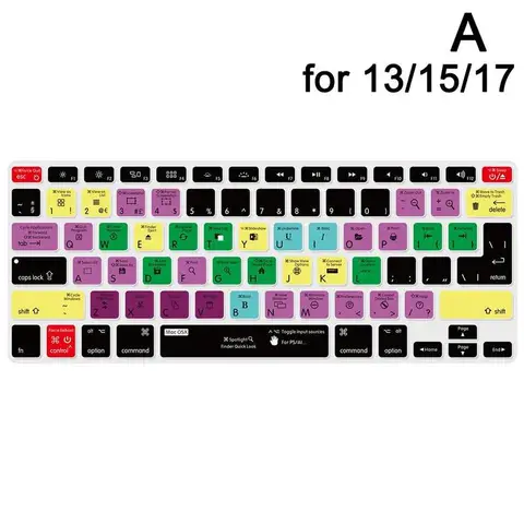 Film for Macbook Notebook Pro Keyboard Film 13.3/11/15 Shortcut Keys Function Keys Apples Keyboard Film J0K4
