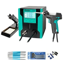 Pompe à dessouder numérique Pro'sKit SS-331H ESD LCD haute puissance forte aspiration BGA dessouder ventouse pour la réparation de circuits imprimés
