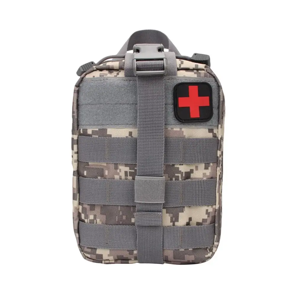 Outdoor Camping Travel First Aid Kit Tactical Medical Bag Multifunctional Waist Pack Climbing Bag Emergency Case Survival Kit - Цвет: Acucamouflage