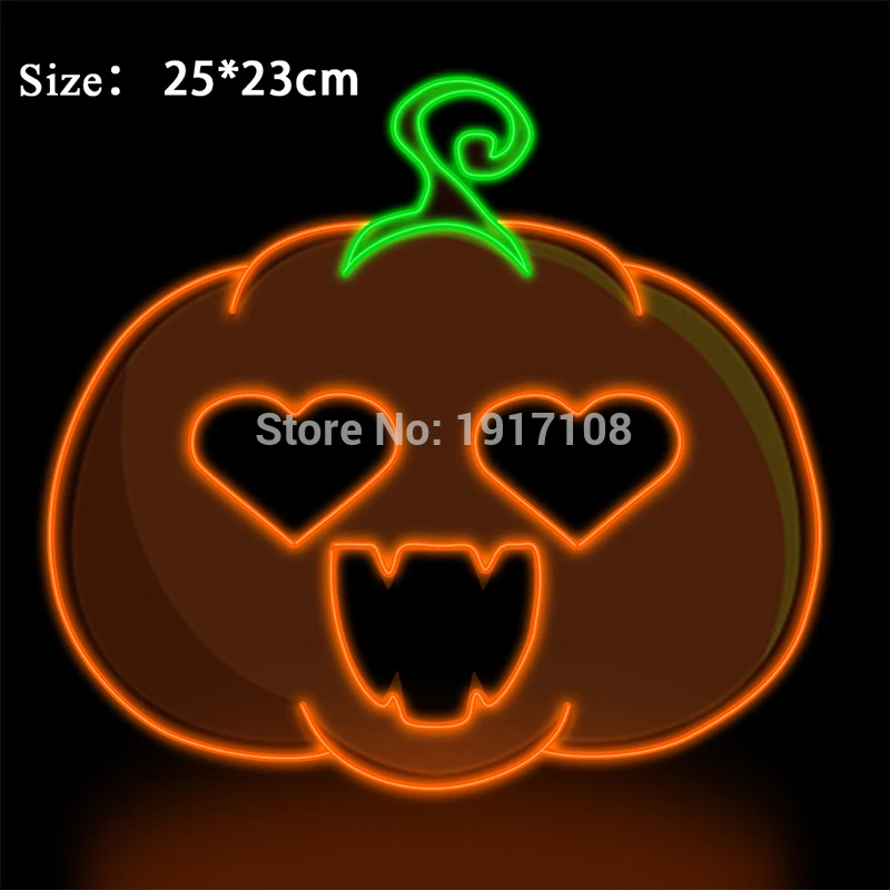 Helloween неоновый светодиодный маска Забавные Тыква вечерние маска Детский костюм для вечеринок маски EL светильник на шнуровке для косплея маска Тыква серии расходные материалы - Цвет: mask 3