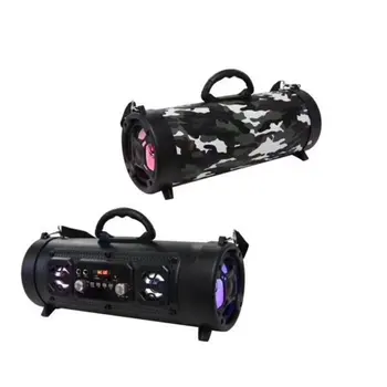 

M17 Outdoor Portable Barrel Speaker Wireless Subwoofer Plastic Knob Adjustment Card Radio Call Function