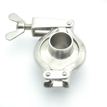 

304SS Sanitary Pipe Fitting Set 12.7mm Pipe OD Sanitary 1.5" Tri Clamp Weld Ferrule + Tri Clamp + Silicon Gasket For Home Brew