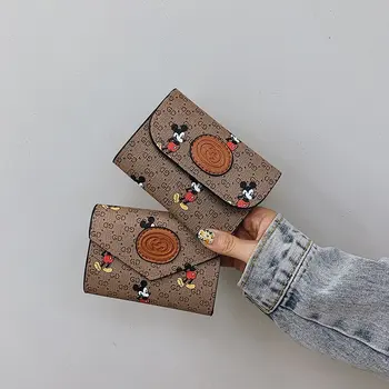 

New Luxury Short Wallet Mini Zipper Soft Wallet Mouse Clutch Bag Classic Leather Bag Coin Purse For Women Wallet