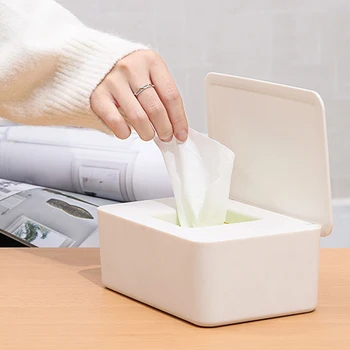 

Wet Wipes Dispenser Holder Dustproof Paper Tissue Storage Box for Home Office Dry Wet Tissue Paper Case Boxes