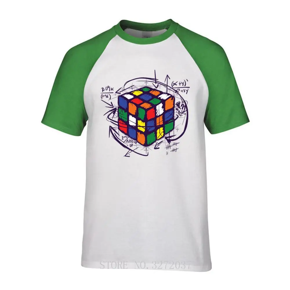 

2019 Rubik cube Math Design Men T-shirt Short Sleeve Hipster Tops Rubik cube Printed t shirts cozy and Breathable tee