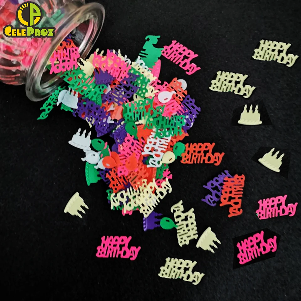 15g Joyeux Anniversaire Confetti Happy Birthday Confetti Anniversary Joyeuse Birthday Party Decoration Confetti Sequin Supplies Banners Streamers Confetti Aliexpress