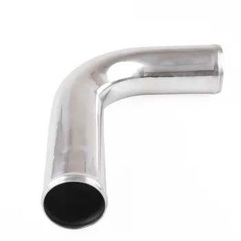 

Car modified general purpose engine intake pipe 3"-76mm-Polished-BEAD-Aluminum-Intercooler-Pipe-Kit-Black-Hose-Clamp-Universal