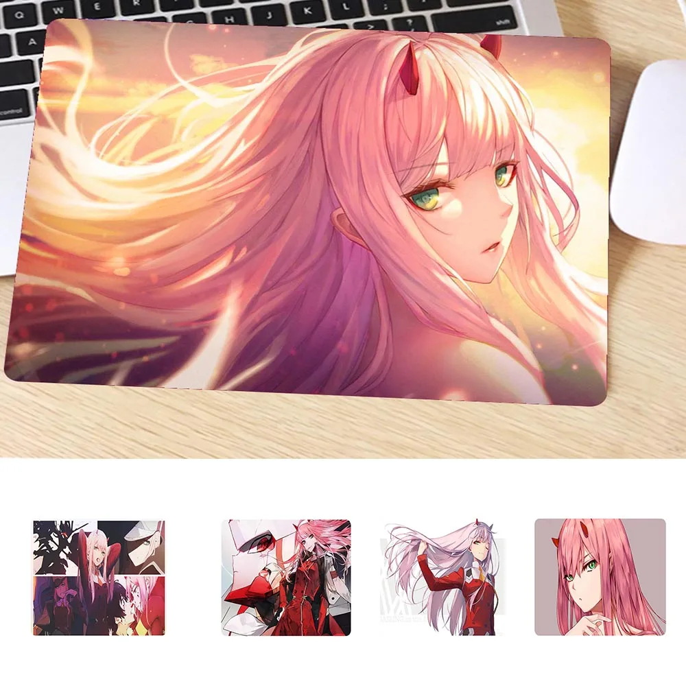 Маленький коврик для мыши Аниме Darling In The FranXX утолщенный нескользящий клавиатуры