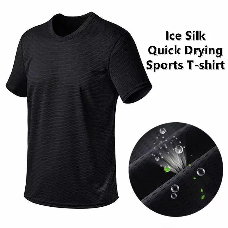 Ice Silk Fishing T-Shirt Summer New Men's Fishing Equipment Thin