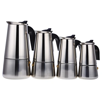 

Coffee Maker Mocha Coffee Pot Moka Stainless Steel Filter Italian Espresso Coffee Maker Percolator Tool