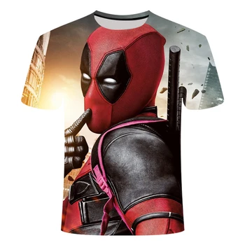 

New design scoundrel Deadpool t shirt Avengers Endgame 3D print t-shirts badass Short sleeve Harajuku Hip-hop tshirt streetwear