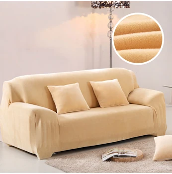 

4 Colors 1/2/3/4 Seaters Soft Couch Slipcovers Thick Plush Recliner Sofa Covers sofas covers universal
