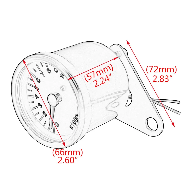 Conjunto do Instrumento Odômetro para Universal Motocicleta Digital Backlight Cluster Gauges Velocímetro Tacômetro Medidor Rpm 12v Led 9 Cheap Instrumentos