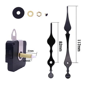 

Black Quartz Clock Mechanism Kit Wall Clock repair kit Movement Fittings Parts Replacement