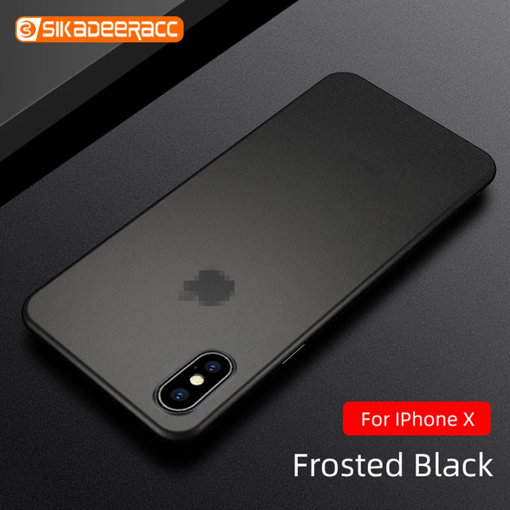 

Ultra Thin Phone Cases For 2019 iPhone 11 Pro Max XS Max X XR 6 6s 7 8 Plus Slim Frosted Shockproof Business Simple Coque Capa