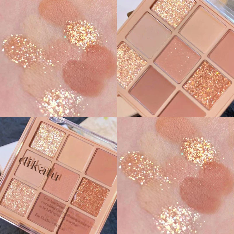 Fashion Milk Tea Eyeshadow Palette Matte Oogschaduw Glitter Fine Silky Powder Naakt Make Strong Adhesion |