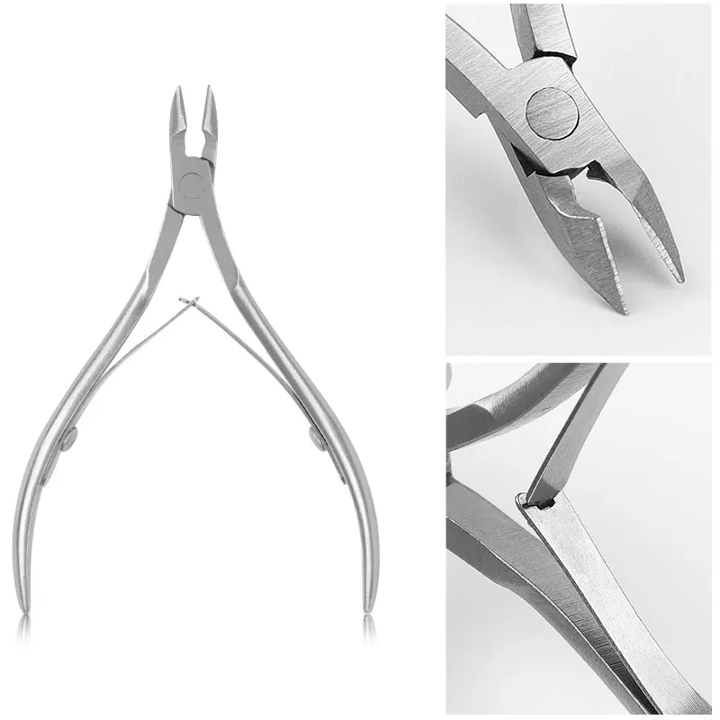 Stainless Steel Cuticle Nail Nipper Clipper Nail Art Manicure Pedicure Care Trim Plier Cutter Beauty Scissors Tools