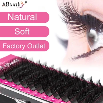 

Abnathy 12Rows Faux mink individual eyelash lashes maquiagem cilios for professionals soft mink eyelash extension