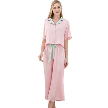 

Satin Silk Pajamas For Women Long Sleeve Pajama Sets Dot Print Female Sleepwear Nightwear 2pcs Loungewear Plus Size Pyjamas Suit